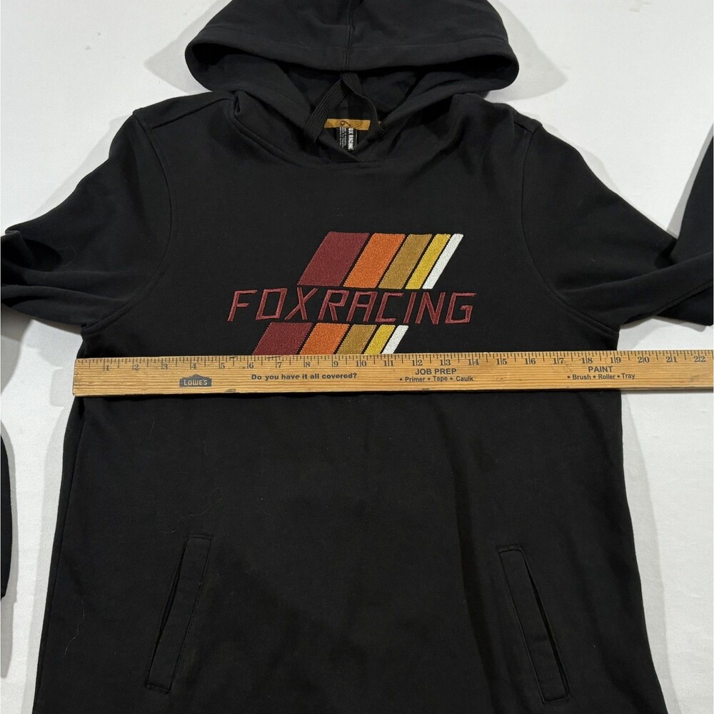 Fox Racing Womens Power Black Slide Hooded Sweatshirt Cotton Poly Pullover Sz S - Picture 7 of 13
